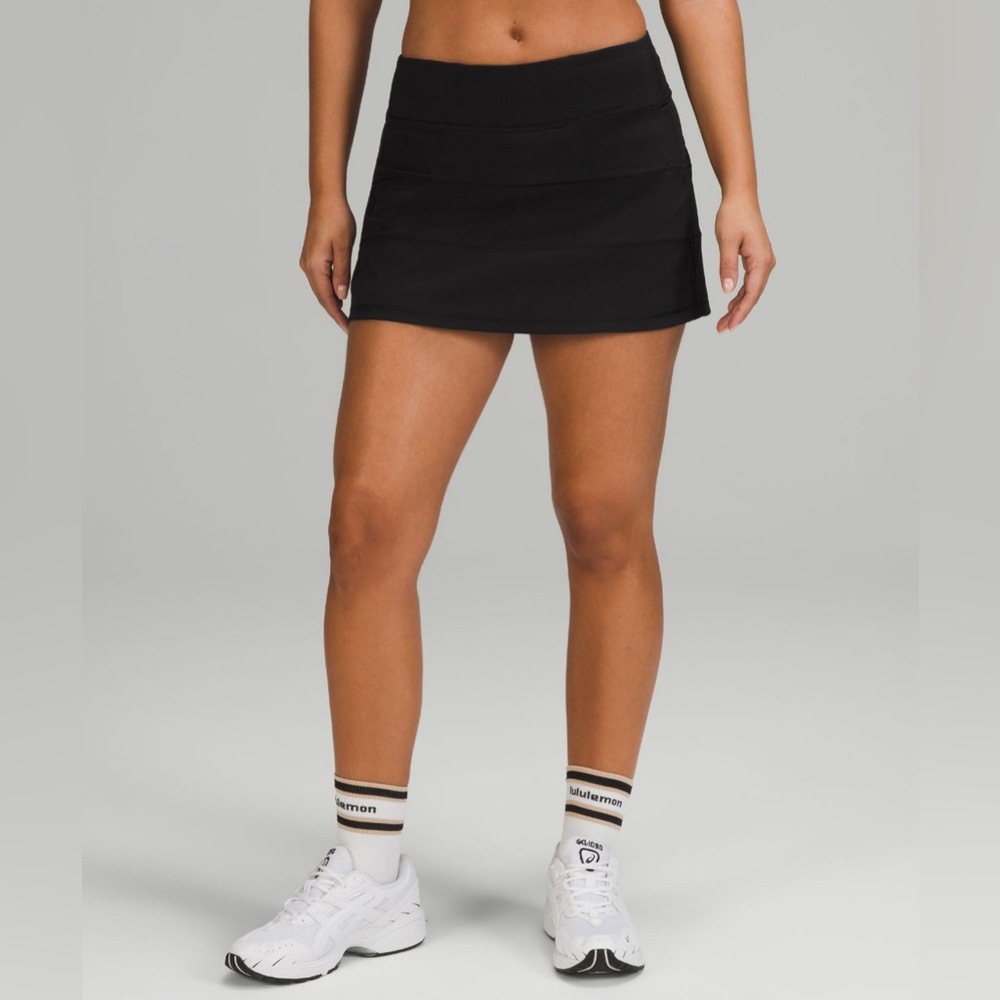 Lululemon Black Pace Rival Skirt 12” - Size 0 - Good Condition